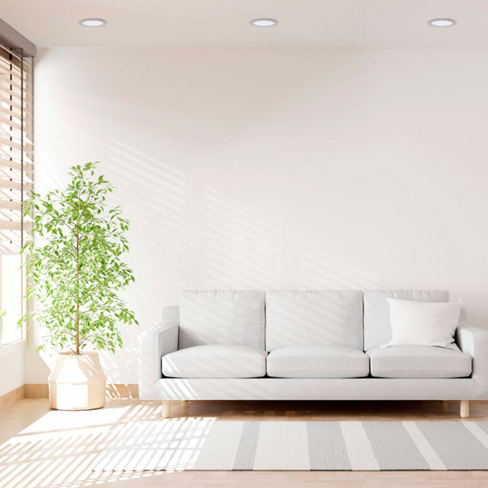 LUMINARIA FLAT LED ESTEVEZ 6" 12W LUZ NEUTRA ***HAE2025***