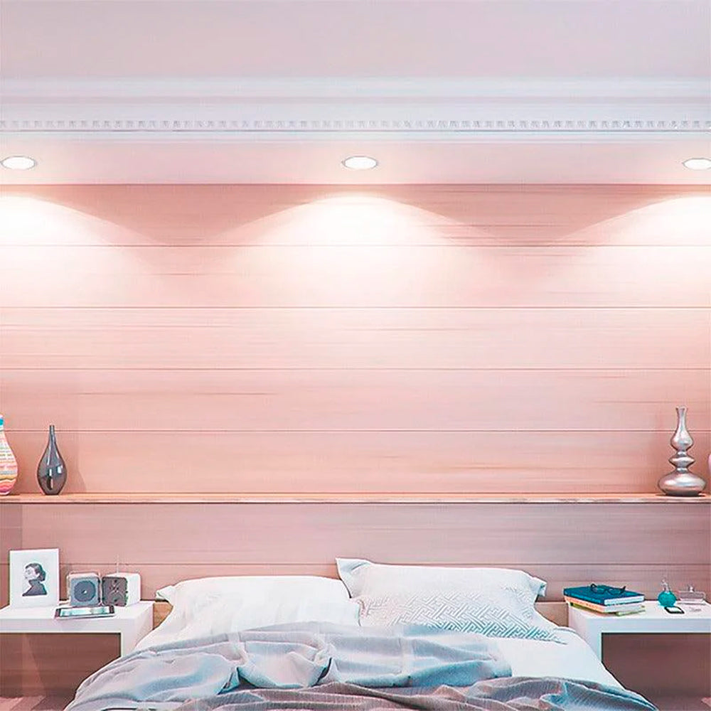 LUMINARIA FLAT LED ESTEVEZ 6" 12W LUZ NEUTRA ***HAE2025***