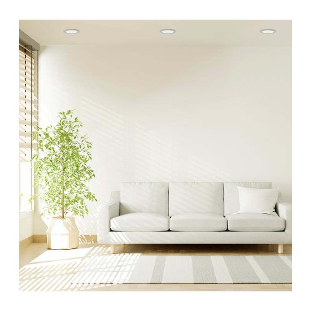 LUMINARIA FLAT LED ESTEVEZ 6" 12W LUZ CÁLIDA ***HAE2025***