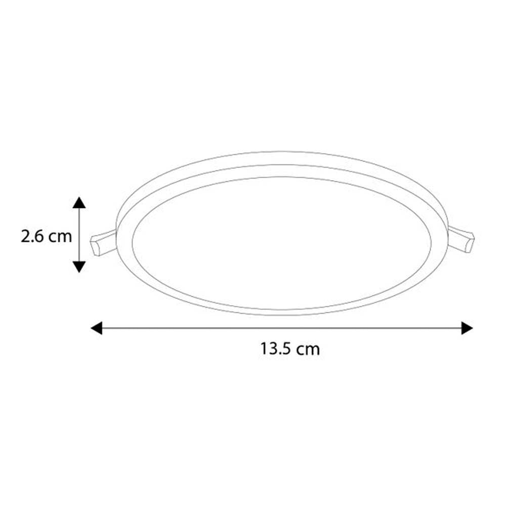 LUMINARIO FLAT-DECO NIQUEL 12W 6500K 120-240V ***HAE2025***