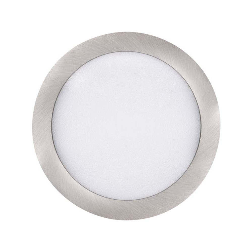 LUMINARIO FLAT-DECO NIQUEL 12W 6500K 120-240V ***HAE2025***