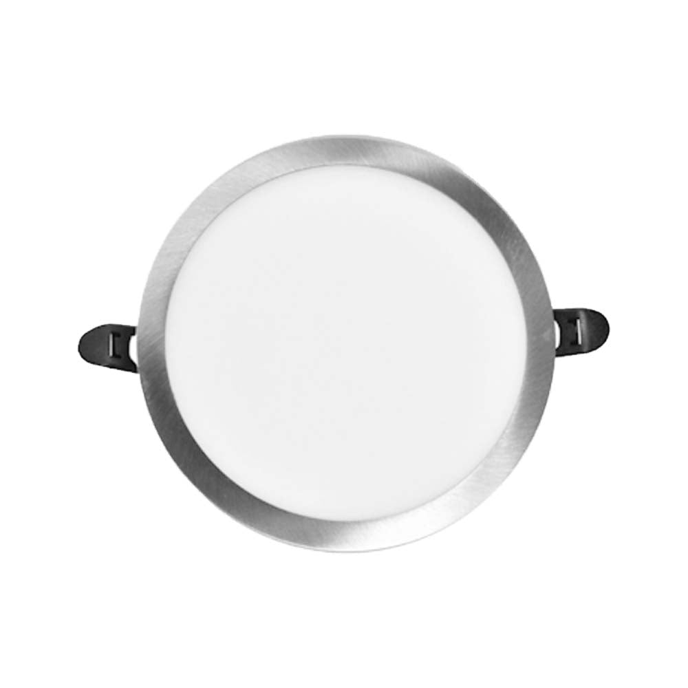 LUMINARIO FLAT-DECO NIQUEL 12W 2700K 120-240V ***HAE2025***