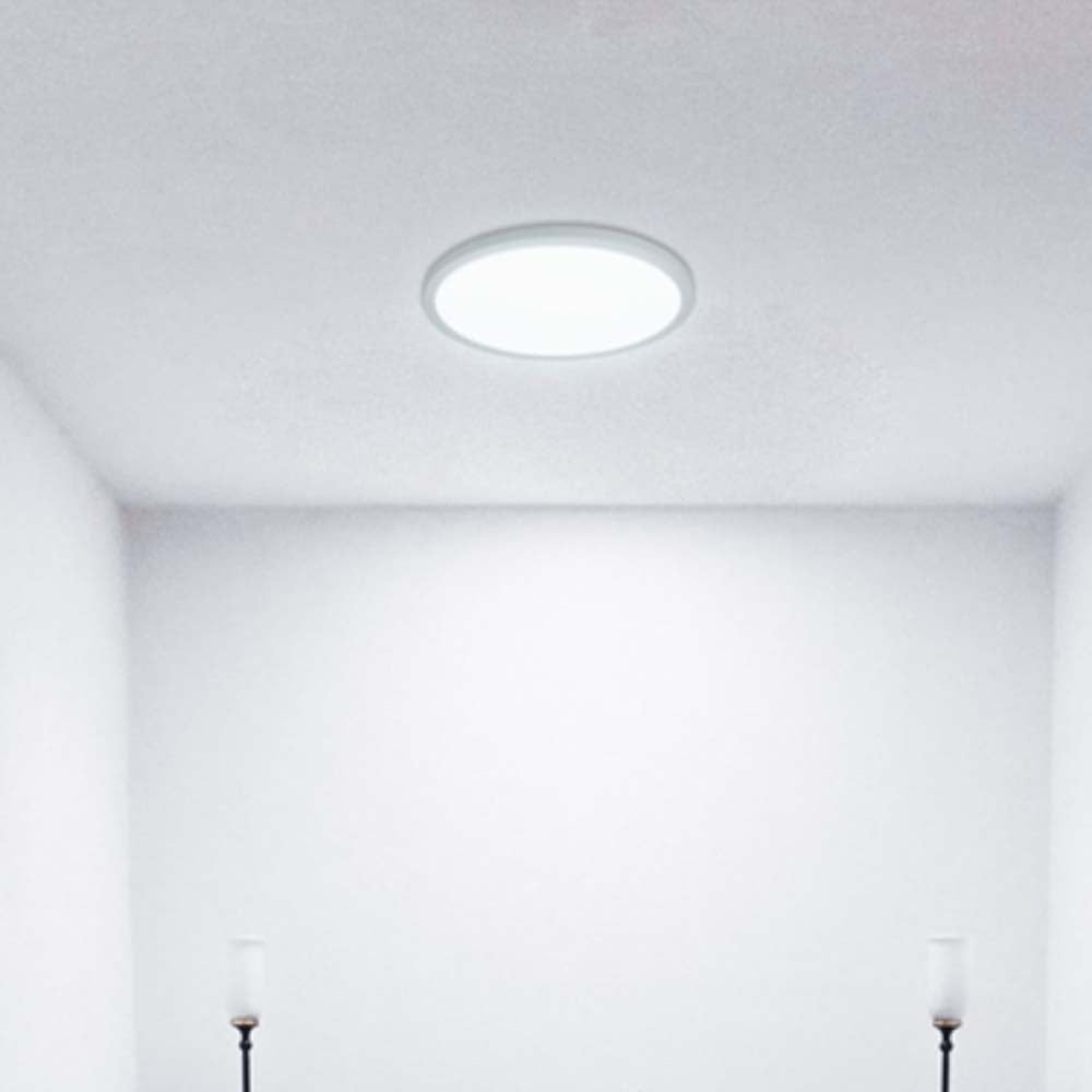 LUMINARIO FLAT-DECO NIQUEL 18W 2700K 120-240V ***HAE2025***