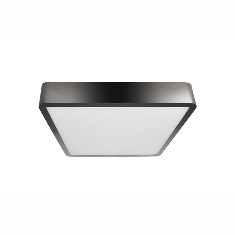 LUMINARIO DRUM-SQUARE-DECO NEGRO 20X20 24W 2700K 120-240V