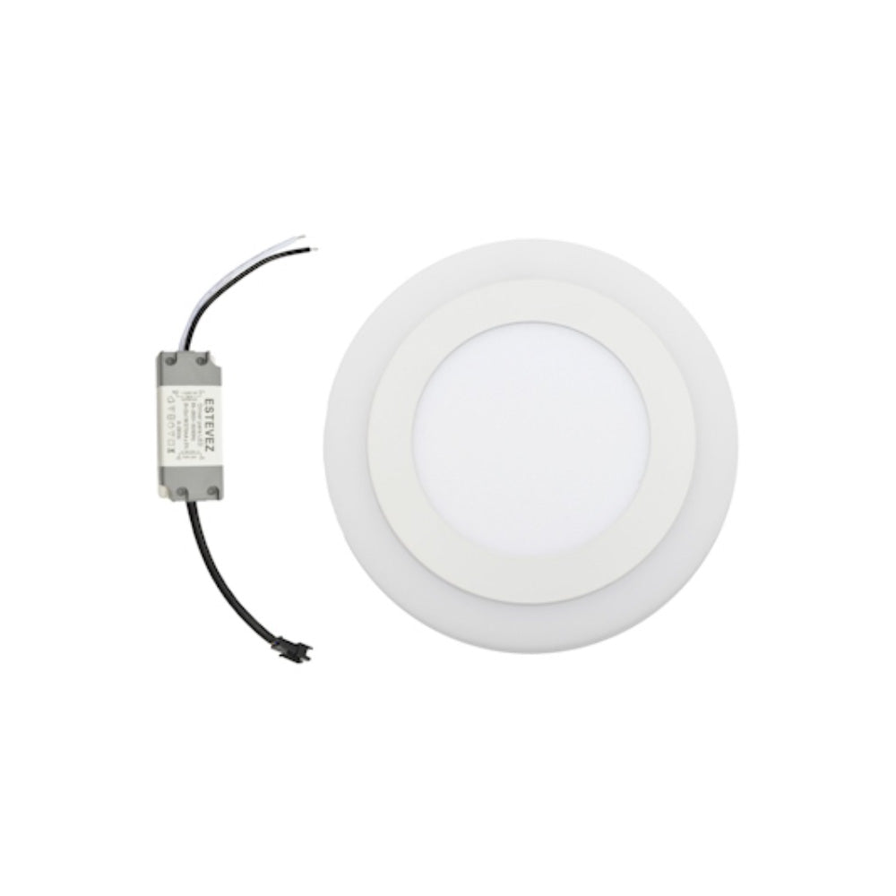 LAMPARA SOBREPONER DRUM HALO BLANCA 6+3W LUZ NUETRA ESTEVEZ