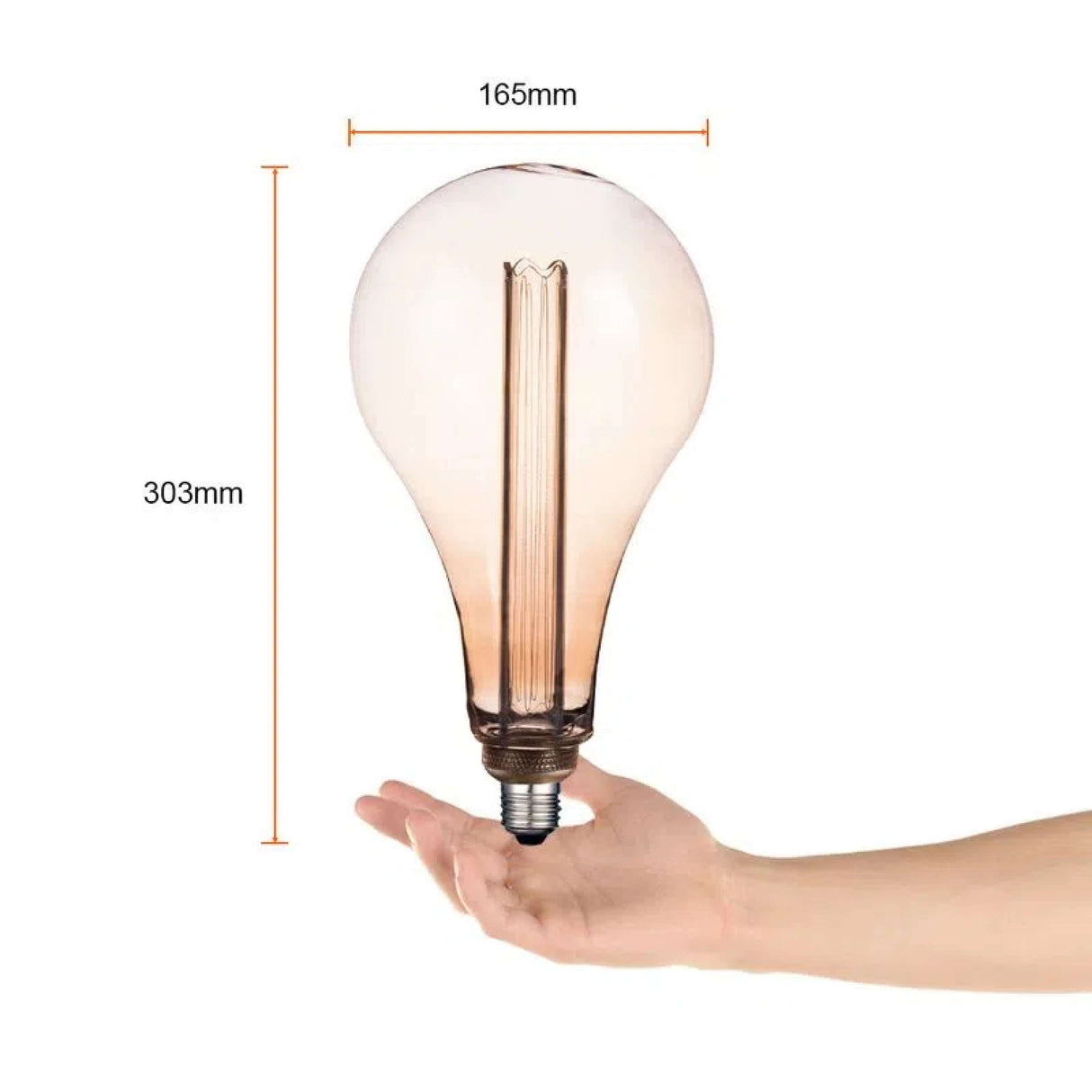 FOCO LED TECNOLITE ACRAB TIPO VINTAGE ATENUABLE 3.5W LUZ SUAVE CÁLIDA BASE E27 ÁMBAR