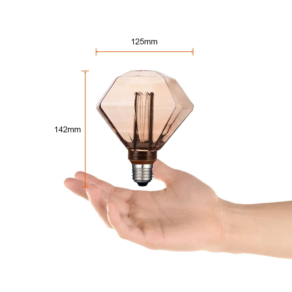 FOCO LED TECNOLITE DIAMOND TIPO VINTAGE ATENUABLE 3.5W LUZ SUAVE CÁLIDA BASE E27