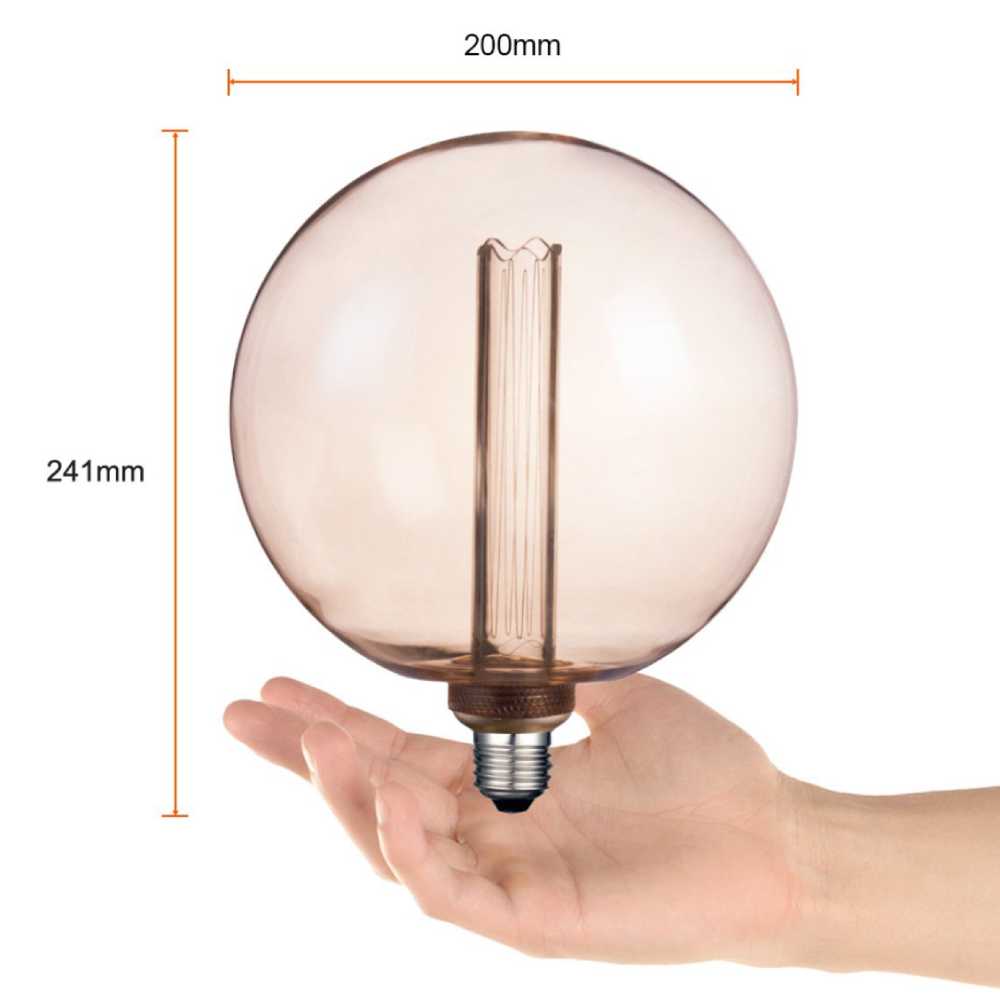 FOCO LED TECNOLITE VINTAGE ATENUABLE 3.5W LUZ SUAVE CÁLIDA BASE E27 AMBAR
