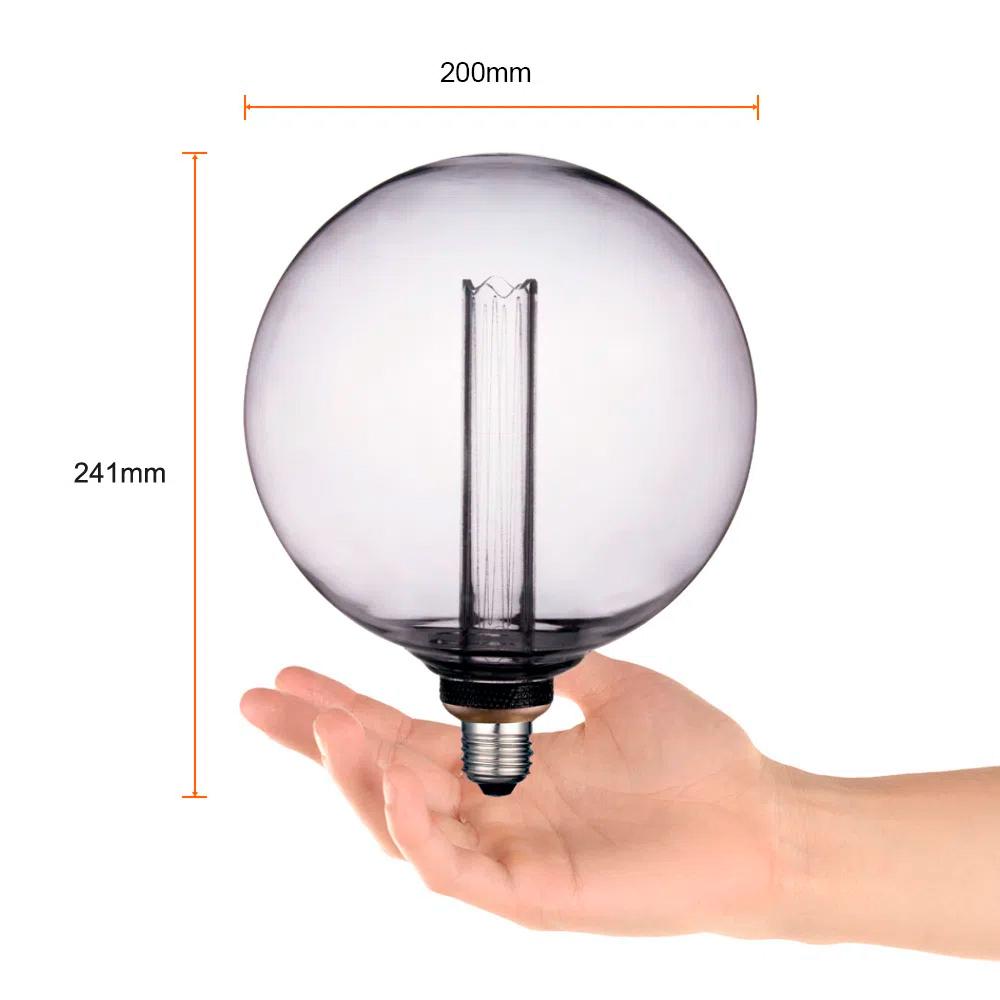 FOCO G200 VINTAGE LED 3.5 W LUZ AMBAR BASE E27 ATENUABLE 3DG200LEDFC20VH
