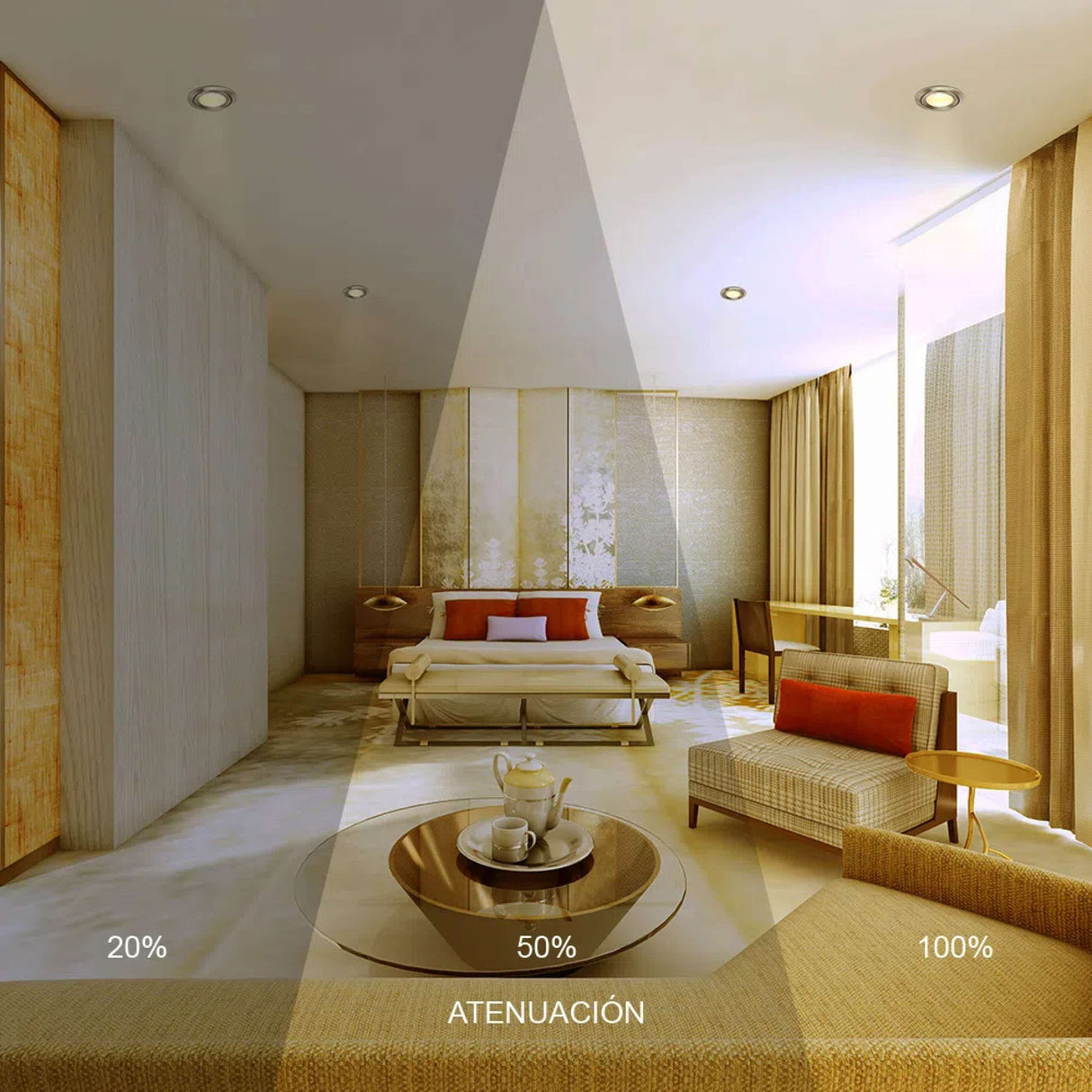 FOCO LED TECNOLITE IRIIUM II TIPO AMPOLLETA ATENUABLE 3W LUZ SUAVE CÁLIDA BASE G9