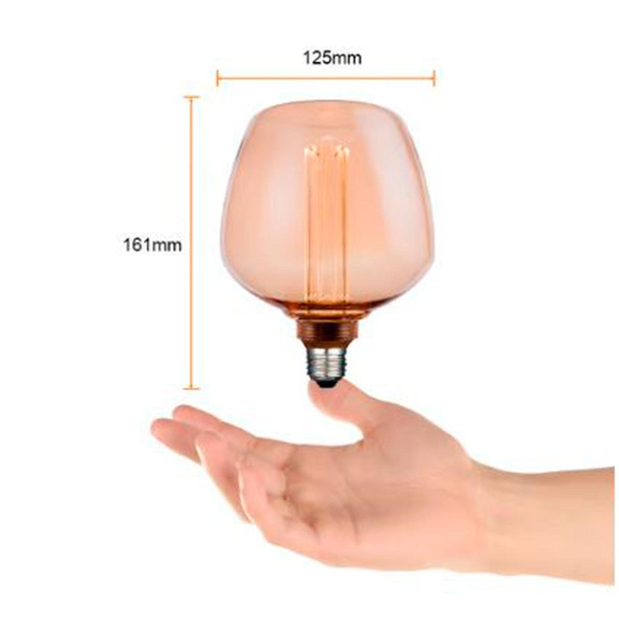 FOCO LED VINTAGE 3.5W/127V. 2000K LUZ SUAVE CALIDA 3DS123LEDFC20VA