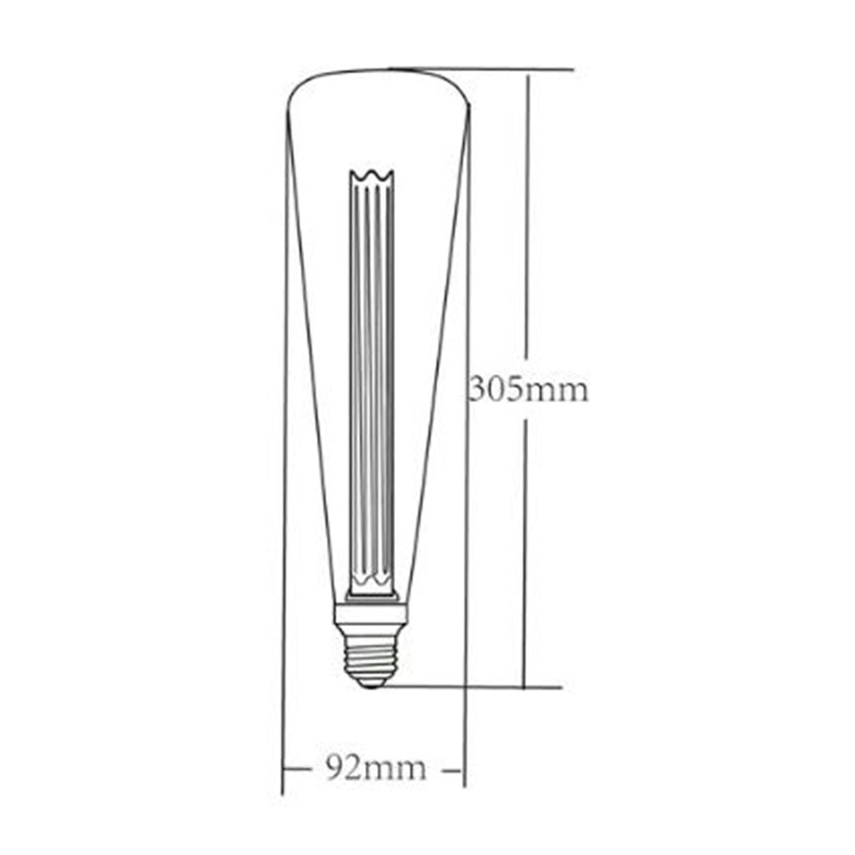FOCO LED VINTAGE 3.5W/127V. 2000K LUZ SUAVE CALIDA 3DST94LEDFC20VA