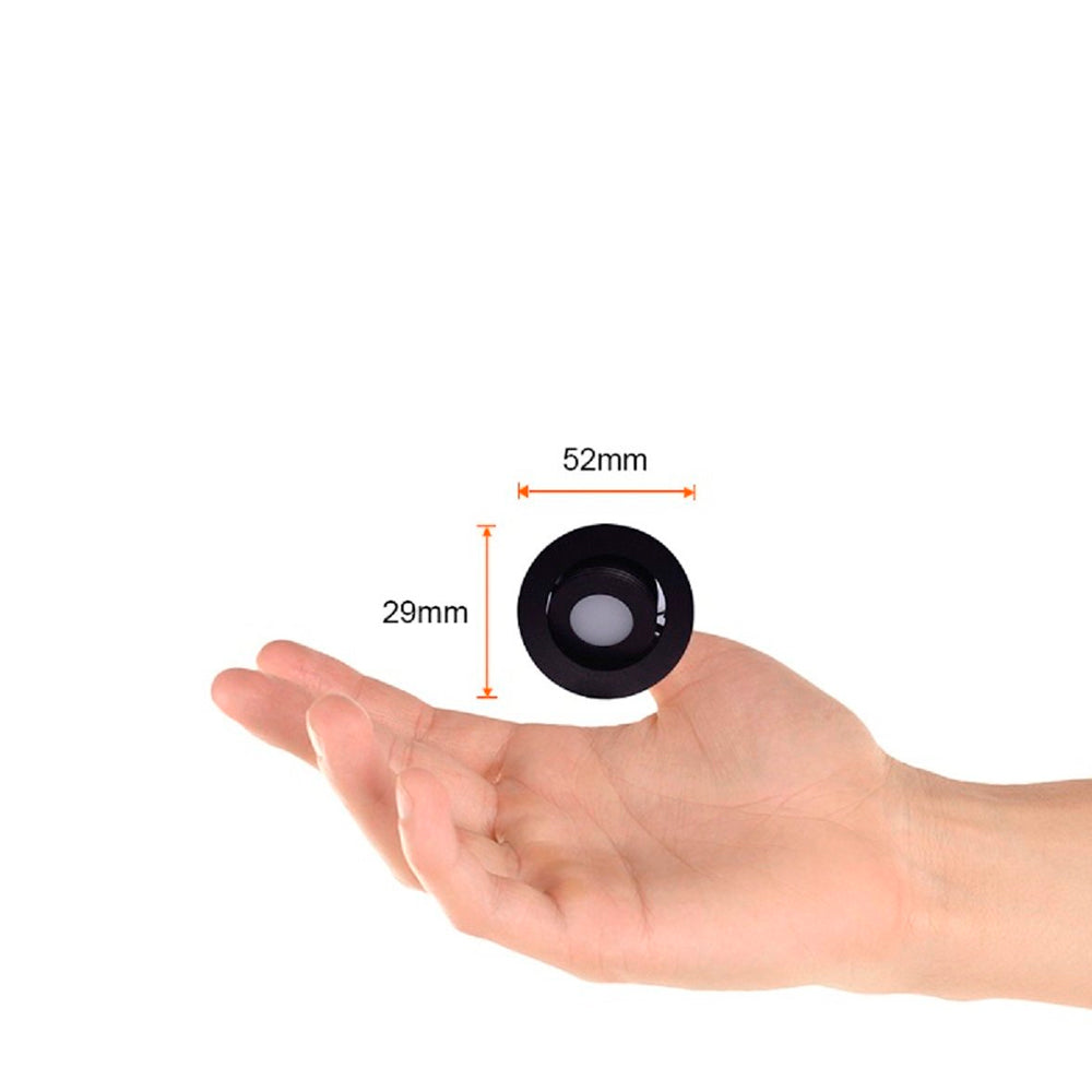 LÁMPARA DE INTERIOR EMPOTRABLE LED IOTA TECNOLITE ATENUABLE 3W LUZ SUAVE CÁLIDA NEGRO