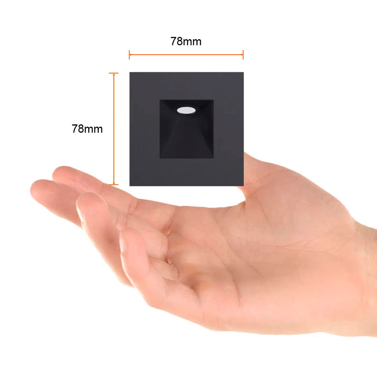 LÁMPARA DE INTERIOR EMPOTRABLE LED CYRANO TECNOLITE 3W LUZ SUAVE CÁLIDA NEGRO