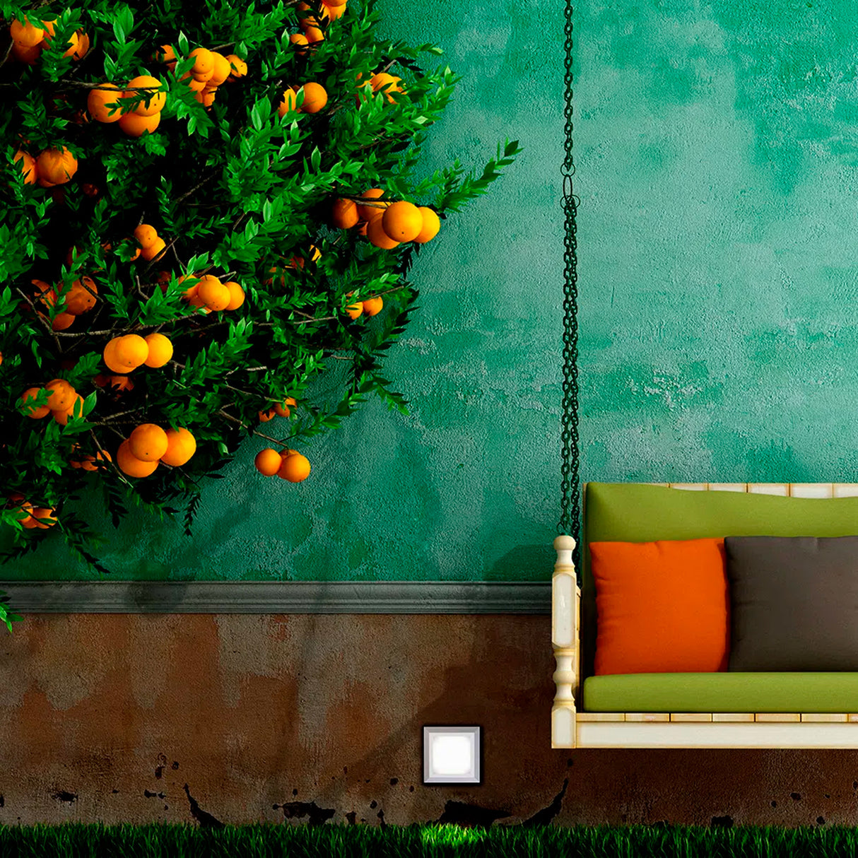 LÁMPARA LED DE EXTERIOR ANSHAN III TECNOLITE PARA SOBREPONER 2.5W LUZ BLANCA NEUTRA ***EXHIBIDO***