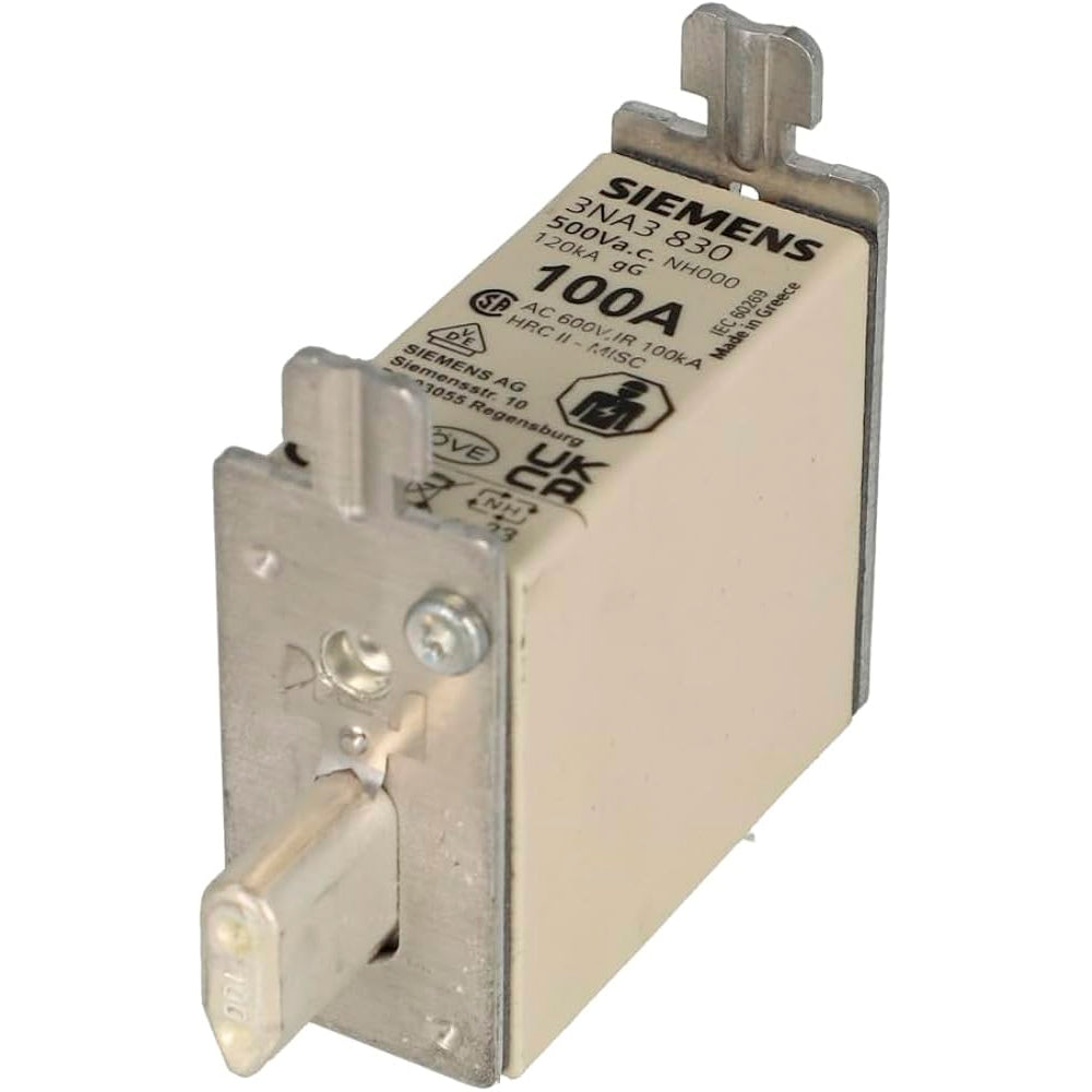 FUSIBLE NH SIEMENS 100AMP TAMAÑO 00 3NA3830