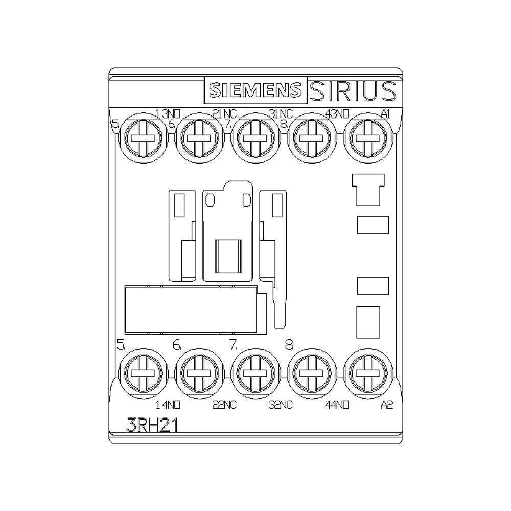 CONTACTOR AUXILIAR TAM. S00 2NA+2NC 24V. 60HZ. 3RH21221AB00 SIRIUS SIEMENS