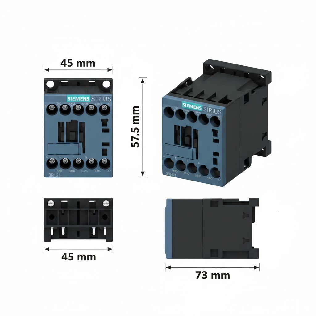 CONTACTOR AUXILIAR TAM. S00 3NA+1NC 120V. 60HZ. 3RH21311AK60 SIRIUS SIEMENS