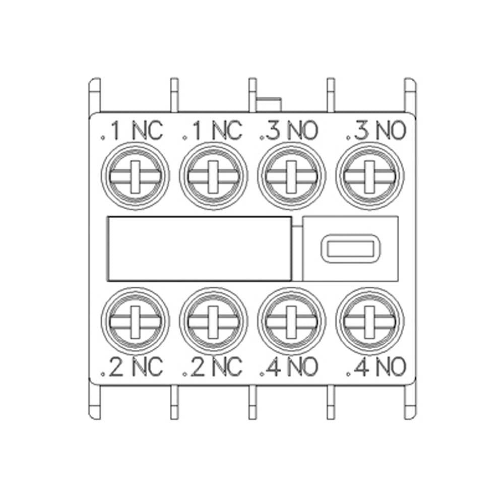 BLOQUE DE CONTACTOS AUXILIARES 2NA+2NC CIRCUITO 1NC 1NC 1NA 1NA PARA 3RH2 Y 3RT2 SIEMENS