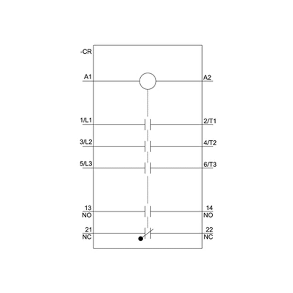 CONTACTOR TRIPOLAR TAM.0 11KW/400V 1NA+1NC 24V 50/60HZ.