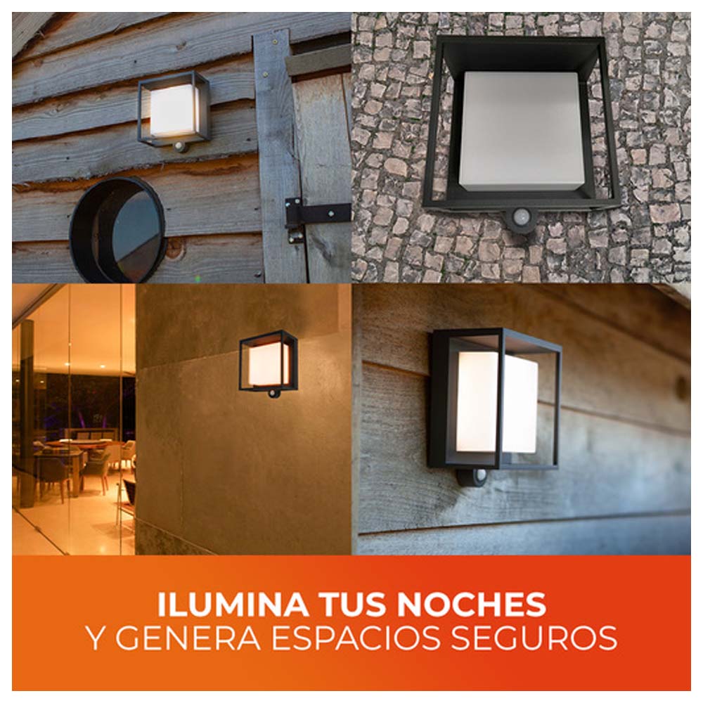 LAMPARA SOLAR ARBOTANTE LED 3 W LUZ CALIDA BRILLANTE SENSOR DE MOVIMIENTO 3 MODOS DE LUZ IP54 LED INTEGRADO