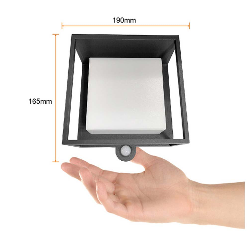 LAMPARA SOLAR ARBOTANTE LED 3 W LUZ CALIDA BRILLANTE SENSOR DE MOVIMIENTO 3 MODOS DE LUZ IP54 LED INTEGRADO