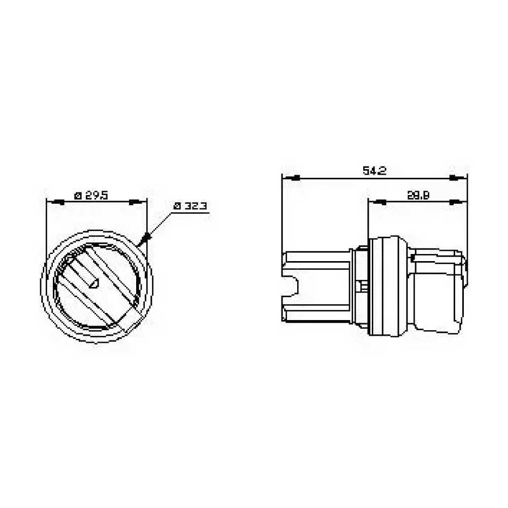 PERILLA SELECTOR 2 POSICIONES RETENCION 1NA+1NC 3SB36012KA11