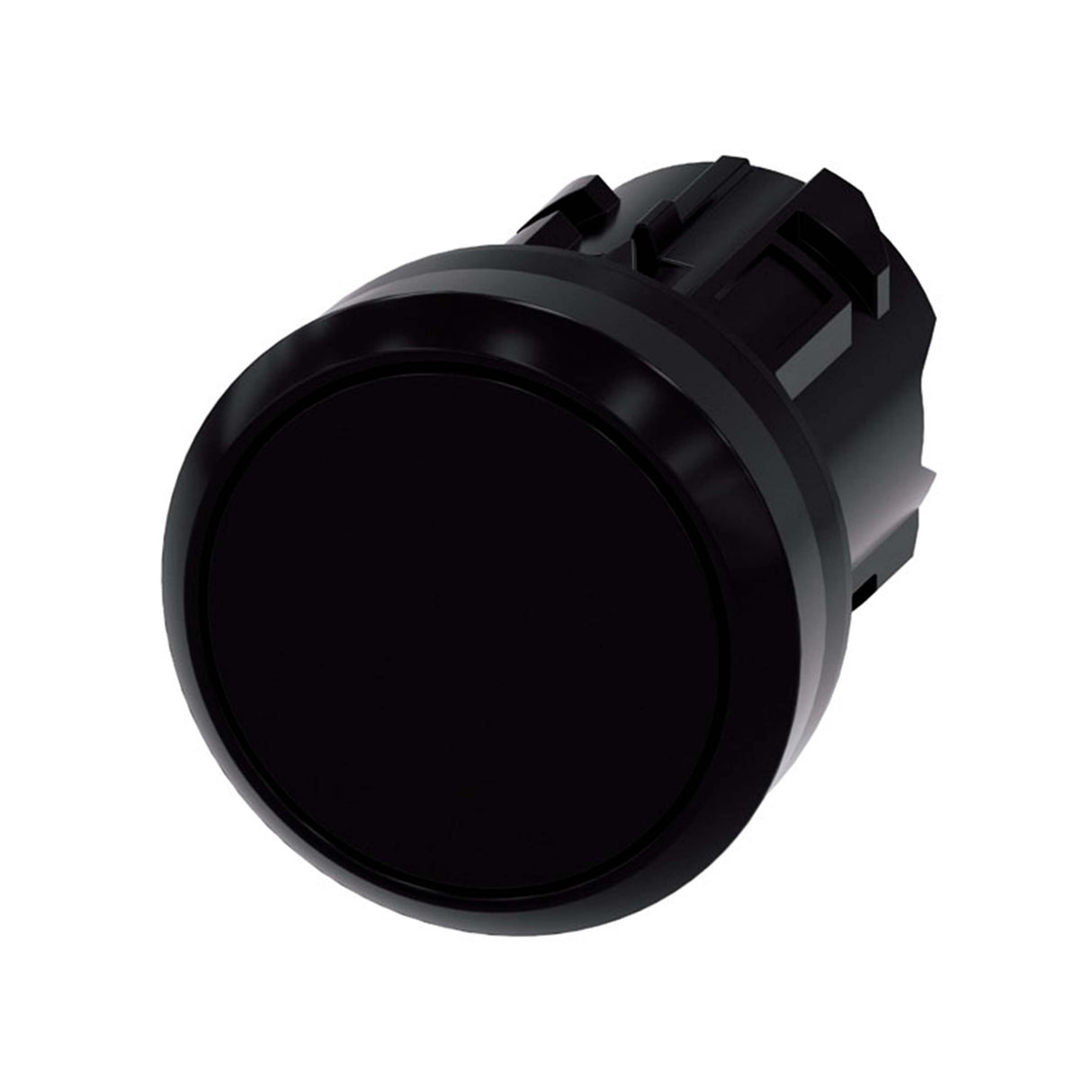 PULSADOR 22 MM REDONDO PLÁSTICO NEGRO BOTÓN RASANTE MOMENTÁNEO CON SOPORTE 1 NA 3SU11000AB101BA0 ANTECESOR 3SB32010AA11