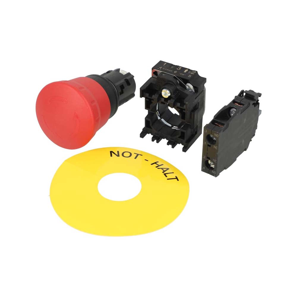 BOTON HONGO 40MM. EMERGENCIA RETENCION POS. 1NA+1NC 3SB32011HA20 3SB32011HR20