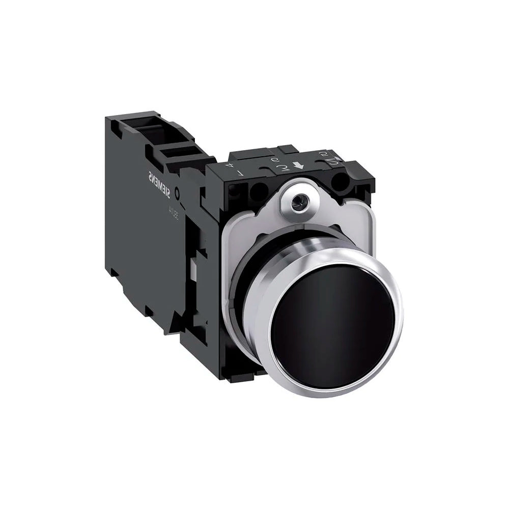 BOTON PULSADOR NEGRO 1NA+1NC 3SB36010AA11