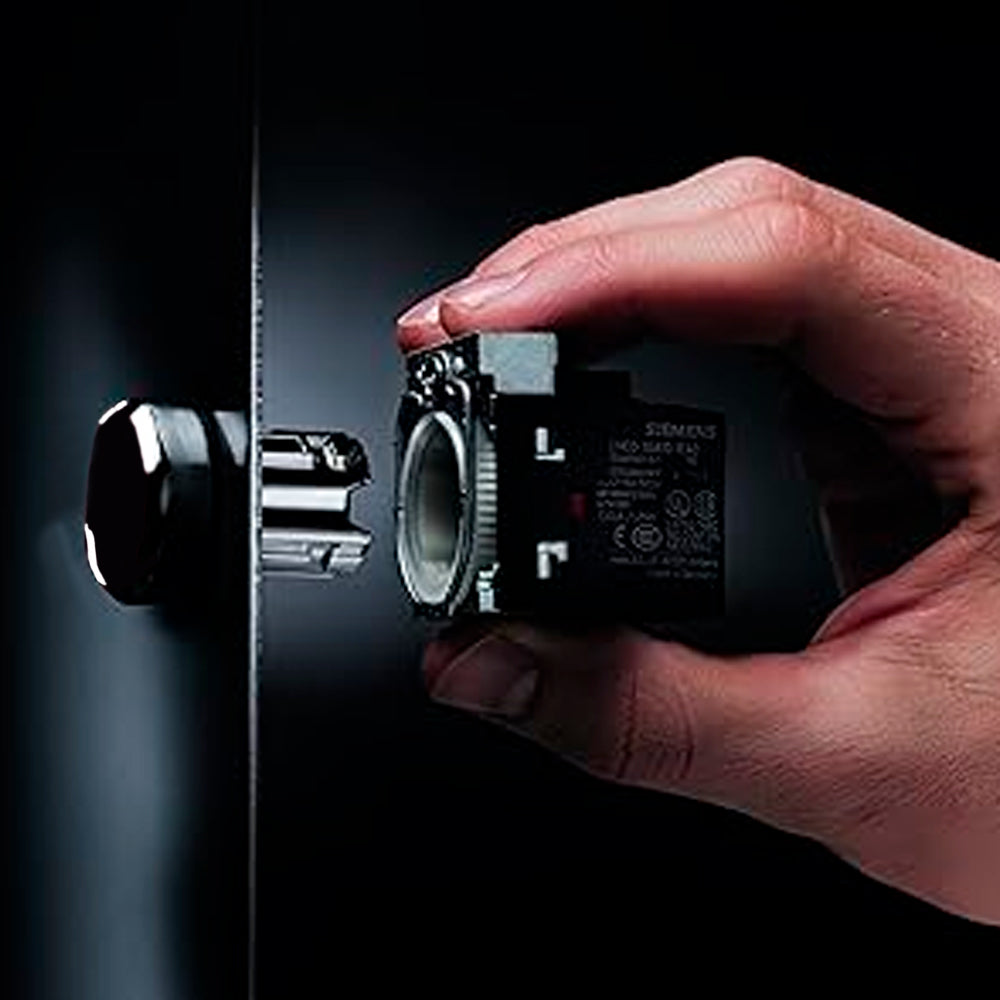 BOTON PULSADOR NEGRO 1NA+1NC 3SB36010AA11