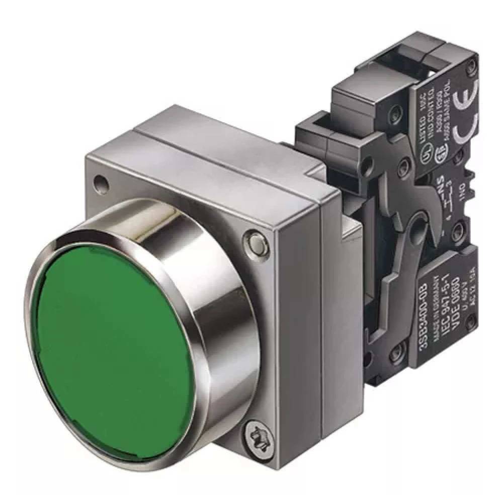 BOTON PULSADOR VERDE 1NA+1NC 3SB36010AA41