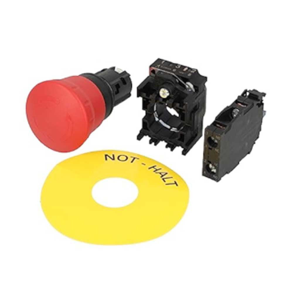 BOTON HONGO 40MM. EMERGENCIA RETEN POS 1NA+1NC 3SB36011HA20 3SB36011HR20