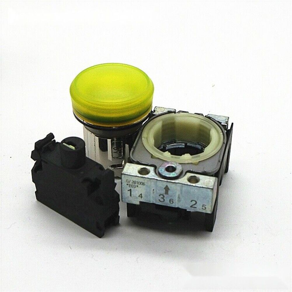 BOTON PULSADOR AMARILLO ILUMINADO 110/120VCC/CA 1NA+1NC+LED 3SB36510AA31