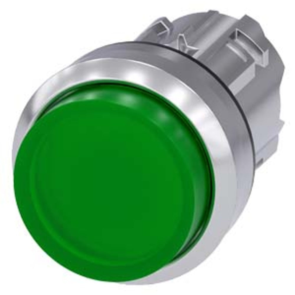 BOTON PULSADOR VERDE ILUMINADO 110/120VCD/CA 1NA+1NC+LED 3SB36510AA41