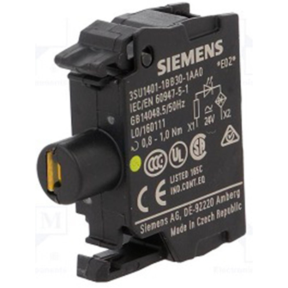 PORTALAMPARA CON LED AMARILLO 120VCA 3SB34001QA