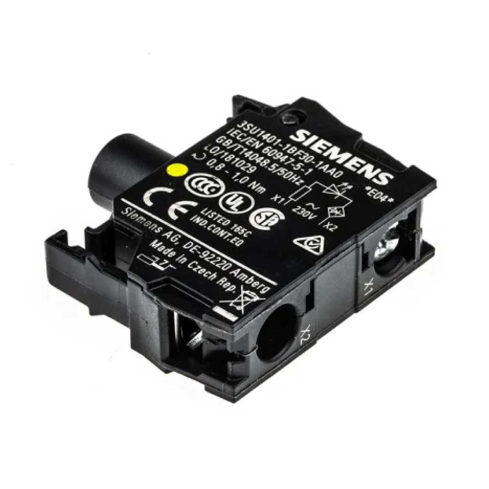 PORTALAMPARA CON LED AMARILLO 230VCA 3SB34001RA