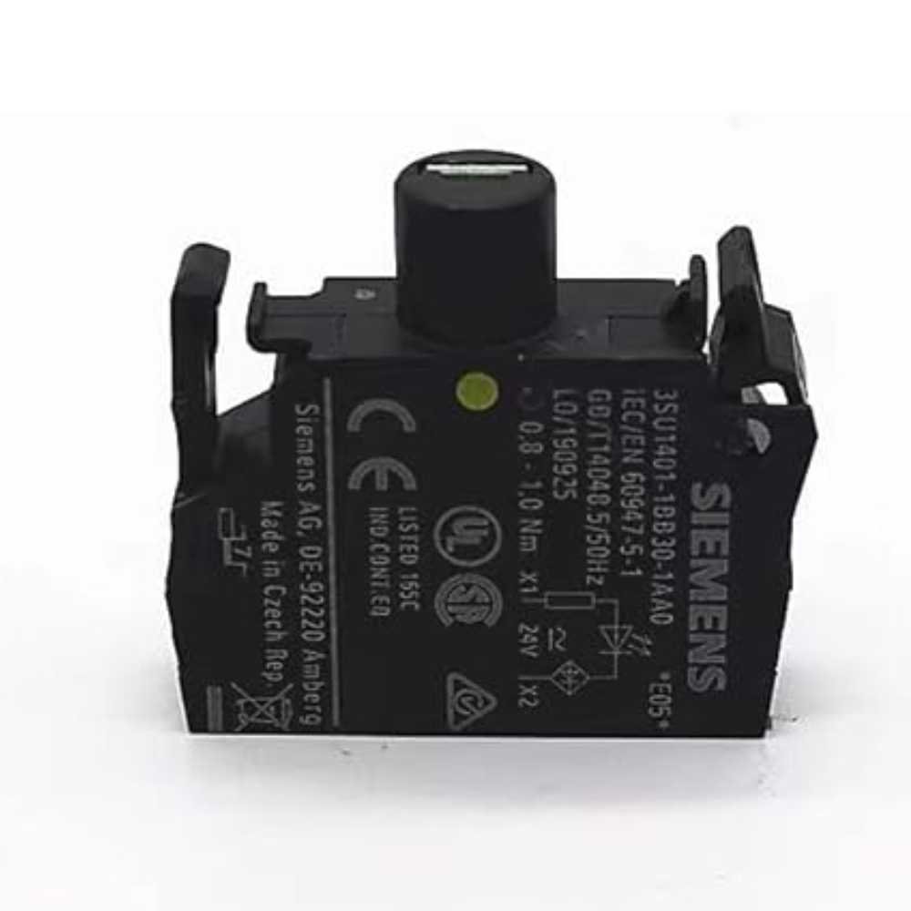 LAMPARA LED SUPERLUMINOSA AMARILLA BASE BA 9S TENCION ASIGNADA AC/DC 24V 110-160V DC 10MM 3SB3