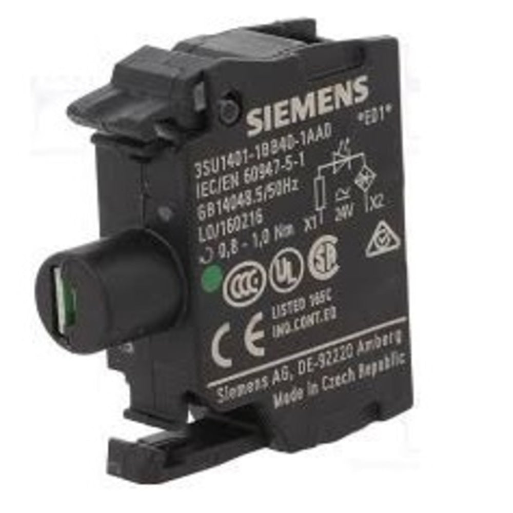 LAMPARA LED SUPERLUMINOSA VERDE BASE BA 9S TENCION ASIGNADA AC/DC 24V 110-160V DC 10MM 3SB390