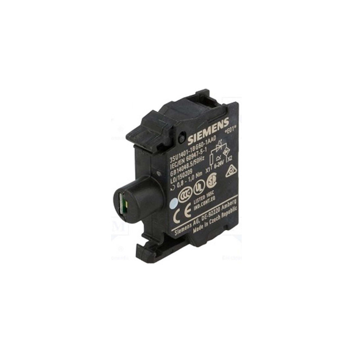 LAMPARA LED SUPERLUMINOSA BLANCA BASE BA 9S TENCION ASIGNADA AC/DC 24V 110-160V DC 10MM 3SB390