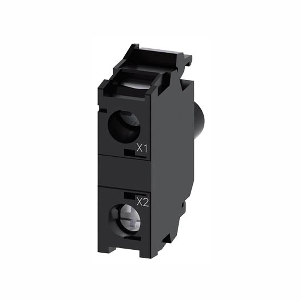 MÓDULO DE LED CON LED INTGR. 24 V AC/DC BLANCO PARA FIJACIÓN EN PLACA FRONTAL 3SU14011BB601AA0 ANTECESOR 3SB34001PE