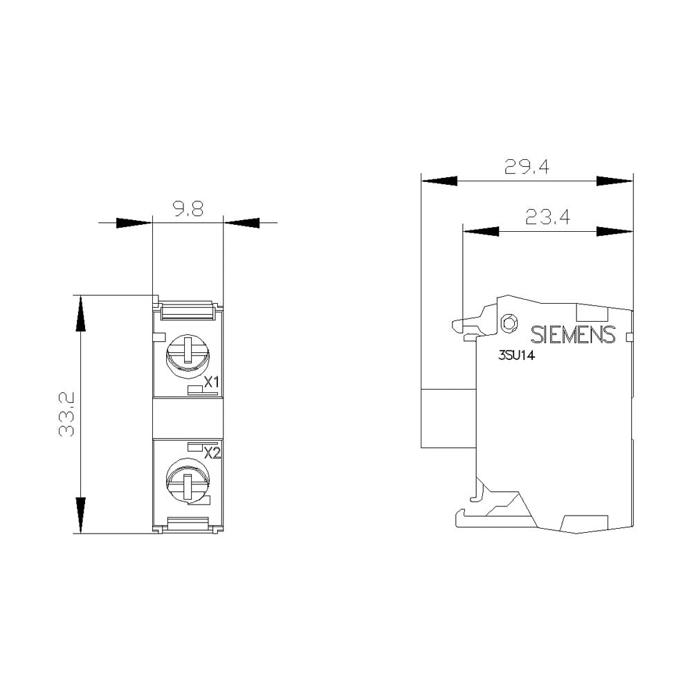 MÓDULO SIEMENS LED 24V AC/DC INTEGRADO AZUL BORNES DE TORNILLO