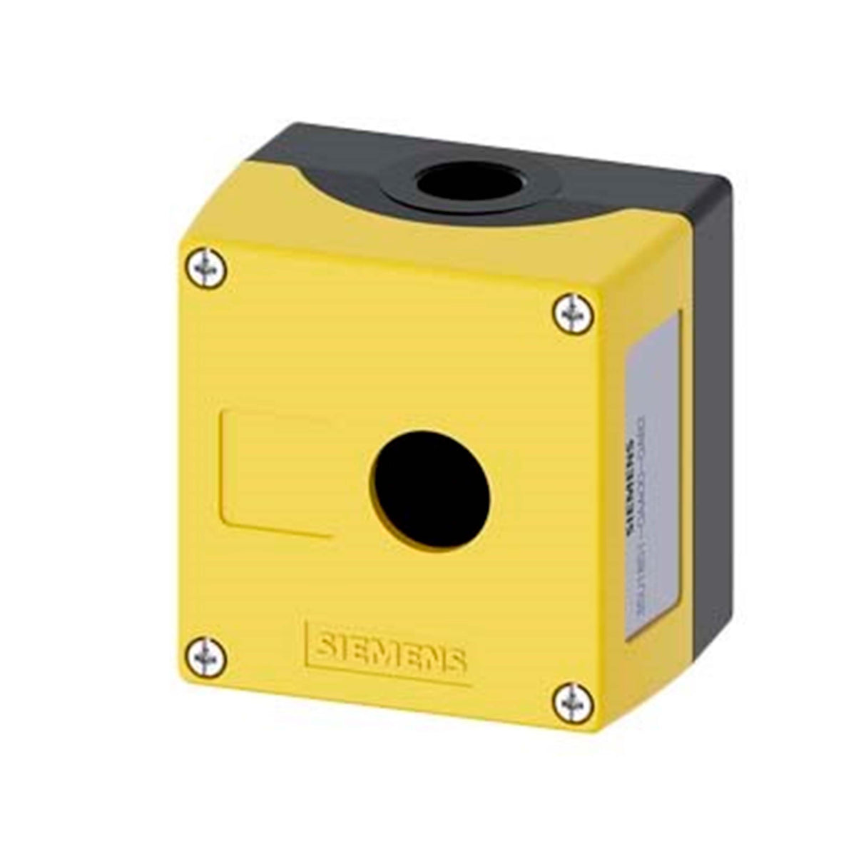 CAJA AP MANDO 22MM PLAST 1 PTO MANDO S/QUIPAR FIJ BASE 1XM20 AMARILLO