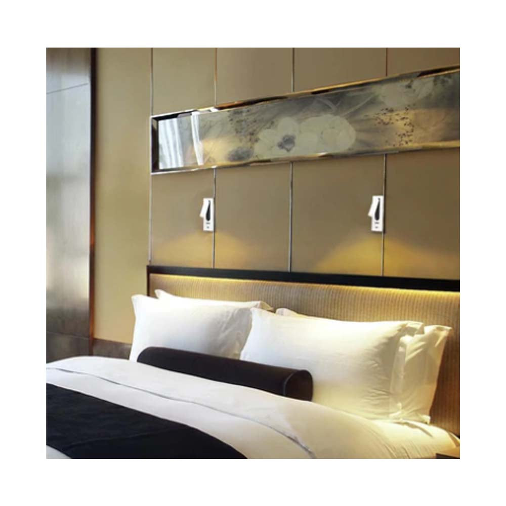 LÁMPARA DE LECTURA EMPOTRABLE LED TECNOLITE 3.4W LUZ SUAVE CÁLIDA AJUSTABLE ***TECNOLITE HAE***