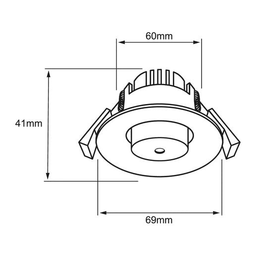 LUMINARIO INT EMPOTRADO LED 3W 30K BLANCO DIRIGIBLE