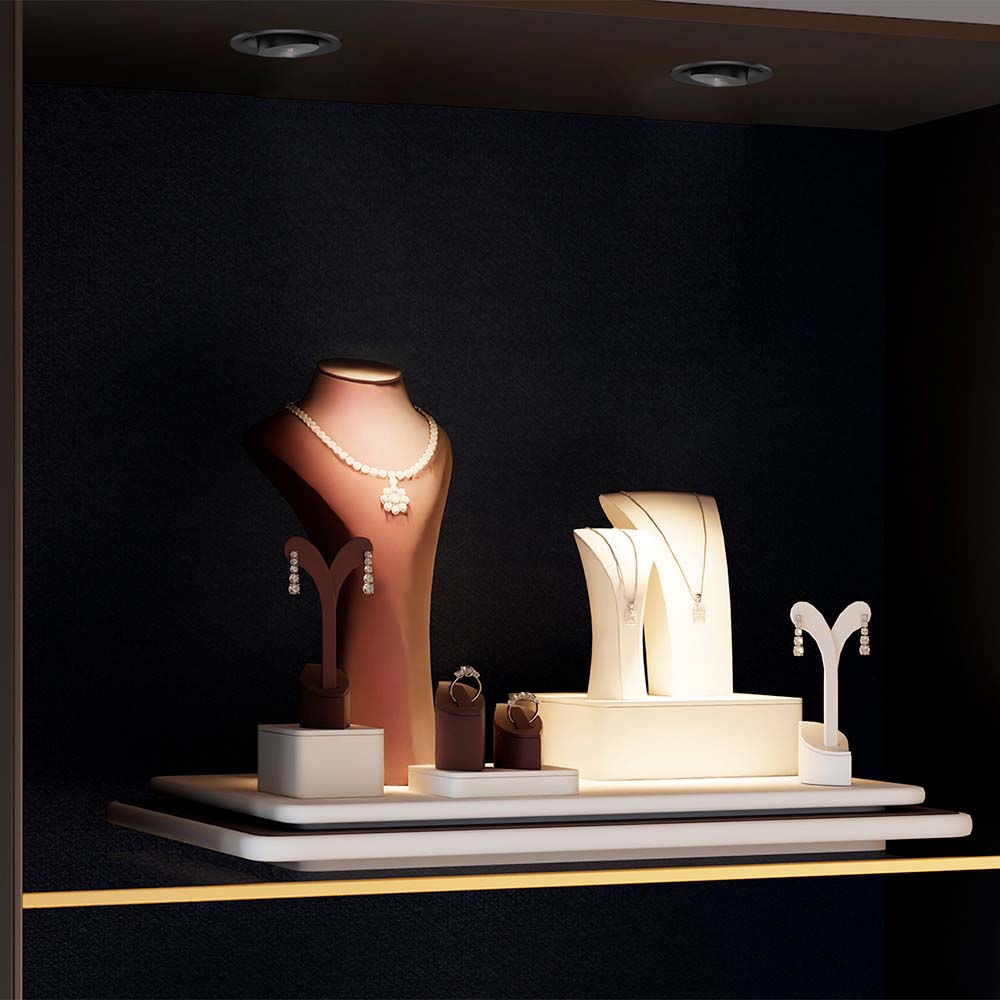 LAMPARA LED TIPO DOWNLIGHT EMPOTRABLE DE 3 W COLOR NEGRO ALSCIA II 3YDLED1065MV30N TECNOLITE.