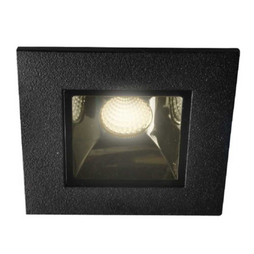 LÁMPARA EMPOTRABLE LED TECNOLITE LUCIDA I 3W LUZ SUAVE CÁLIDA NO ATENUABLE LED INTEGRADO NEGRO