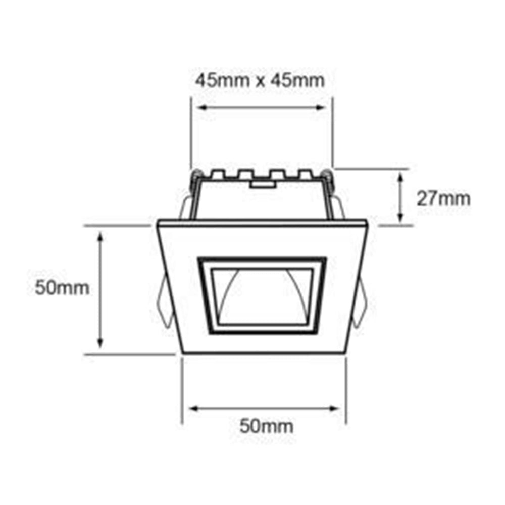 LÁMPARA EMPOTRABLE LED TECNOLITE LUCIDA I SMART 3W LUZ SUAVE CÁLIDA ATENUABLE COMPATIBLE CON APP MÓVIL Y ASISTENTES DE VOZ NEGRO ***TECNOLITE HAE***