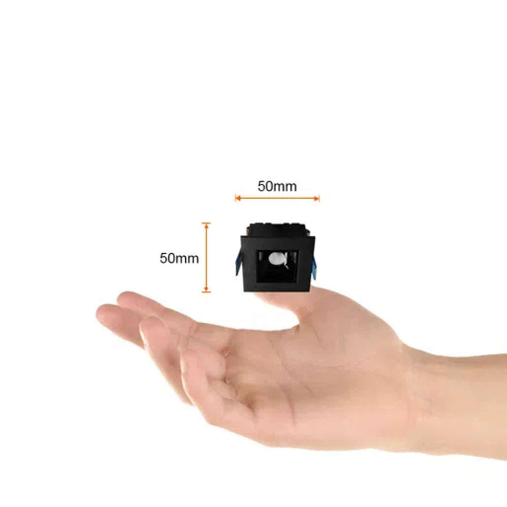 LÁMPARA EMPOTRABLE LED TECNOLITE LUCIDA I SMART 3W LUZ SUAVE CÁLIDA ATENUABLE COMPATIBLE CON APP MÓVIL Y ASISTENTES DE VOZ NEGRO ***TECNOLITE HAE***