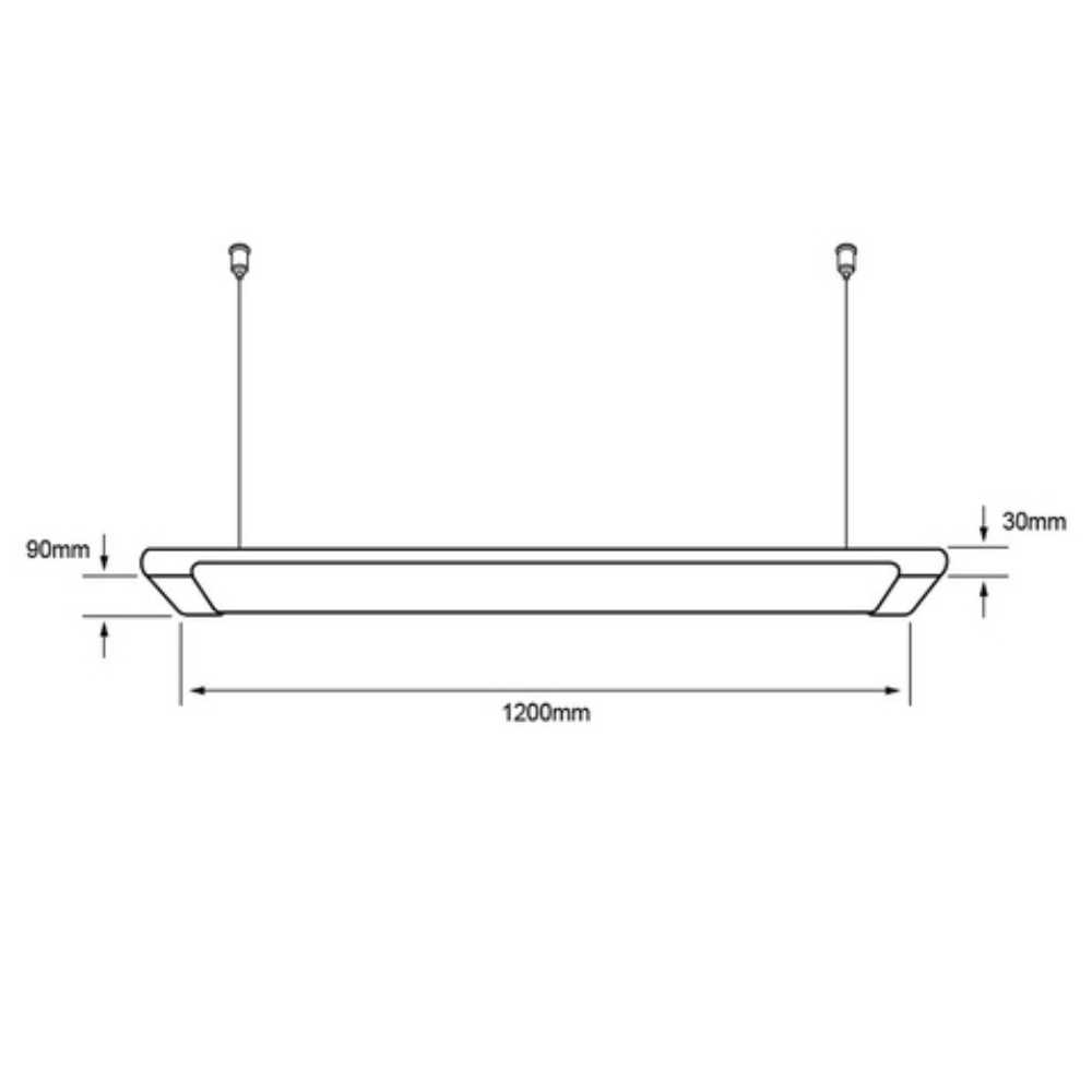 LÁMPARA DE INTERIOR LED WASAT TECNOLITE ATENUEBLE 40W LUZ BLANCA NEUTRA LED INTEGRADO